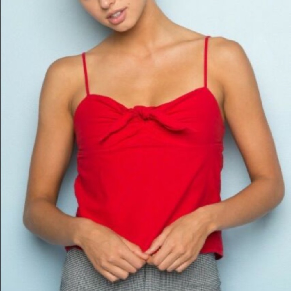 Brandy Melville/John Galt red tie front cami